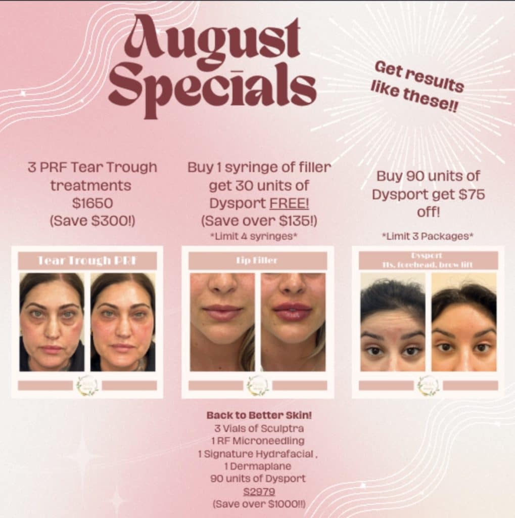 Monthly Specials Bluegrass Medical Aesthetics Georgetown Ky